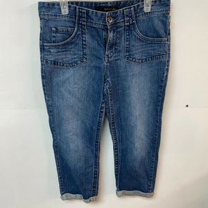 Calvin Klein Casual Cuffed Denim Capri Jeans Sz 10